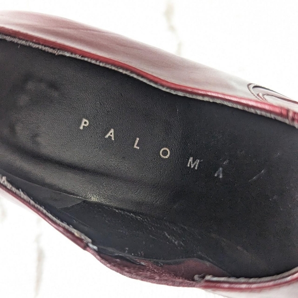 Paloma Vero Cuoio Burgundy Westen style booties, size 8 - Picture 5 of 6